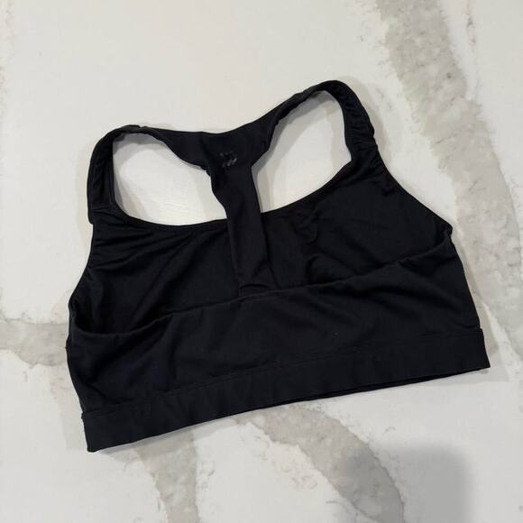 All In Motion Racerback Sports Bra Women's Medium Black Workout Running Training - Picture 3 of 7